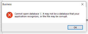 Click image for larger version  Name:	Cannot open database.png Views:	0 Size:	16.4 KB ID:	552292